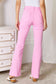 Pink Kancan High Rise Bootcut Jeans