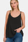 Zenana Black V-Neck Cami