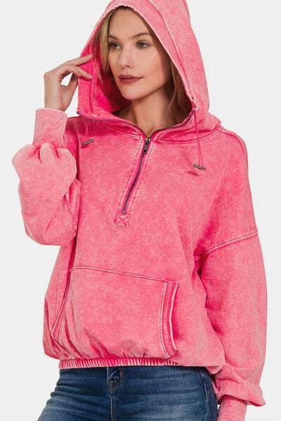 Zenana Pink Hoodie