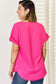 Zenana Pink V-Neck Tee