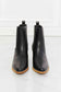 Love the Journey Black Stacked Heel Chelsea Boot