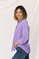 Zenana Textured Lavender Shirt