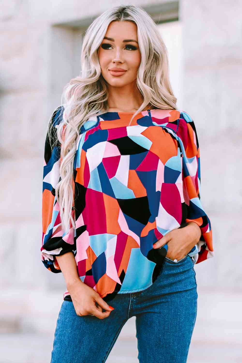 Ariel Abstract Blouse