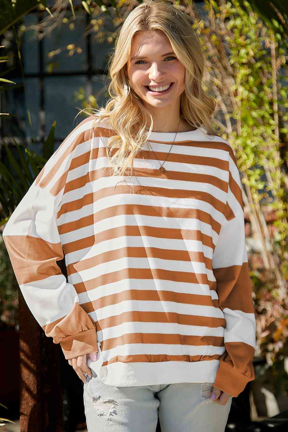 Sheratin Striped Sweatshirt