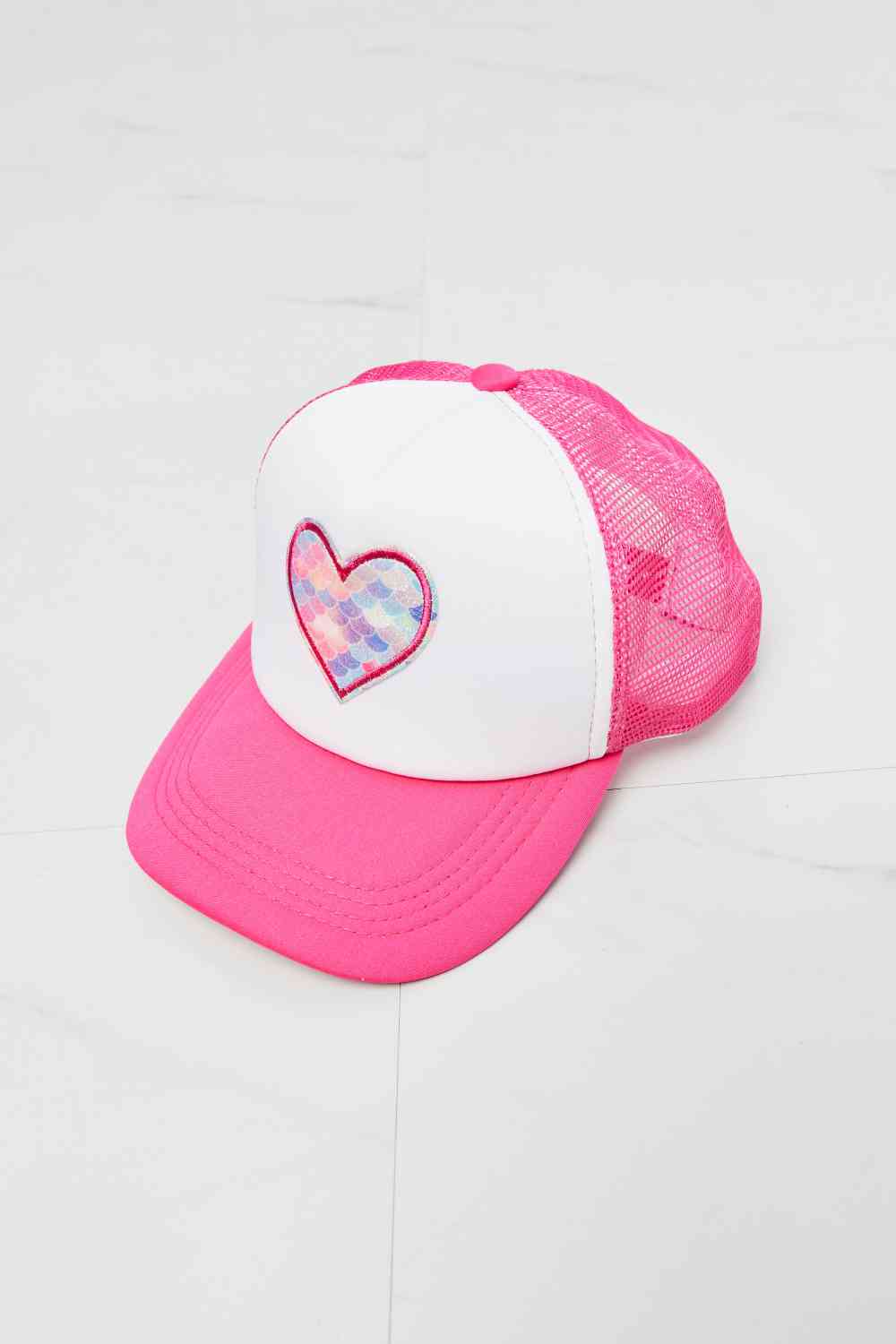 Trucker Hat Heart - Pink