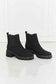 Work For It Matte Black Lug Sole Chelsea Boots