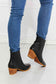 Love the Journey Black Stacked Heel Chelsea Boot