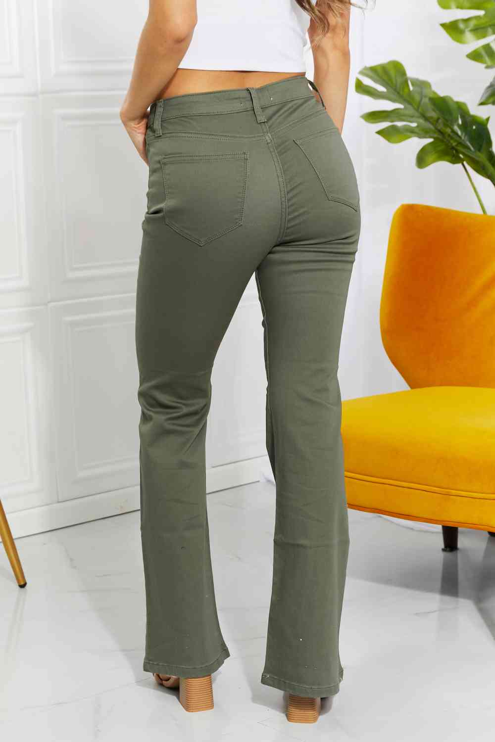 Zenana Olive Jeans