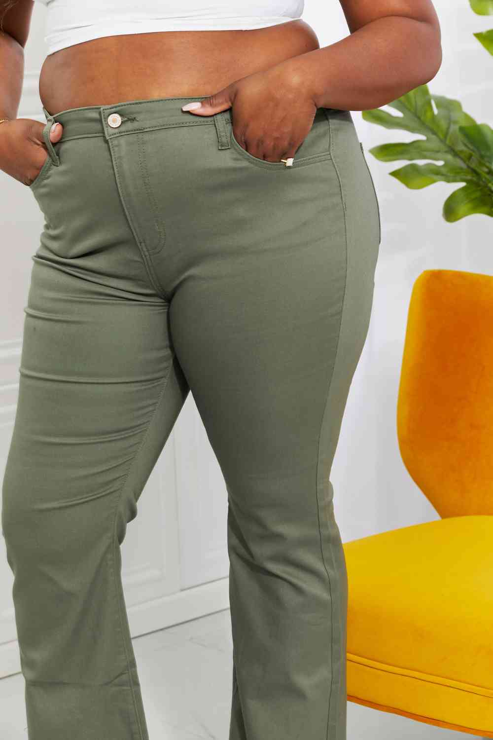 Zenana Olive Jeans