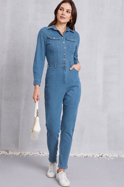 Salina Cove Denim Jumpsuit