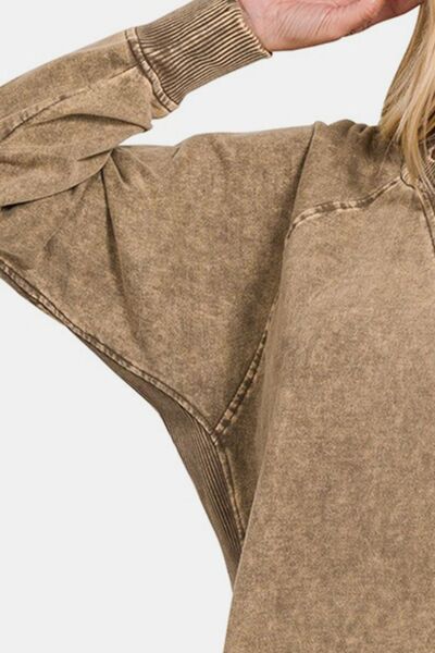 Zenana Mocha Sweatshirt