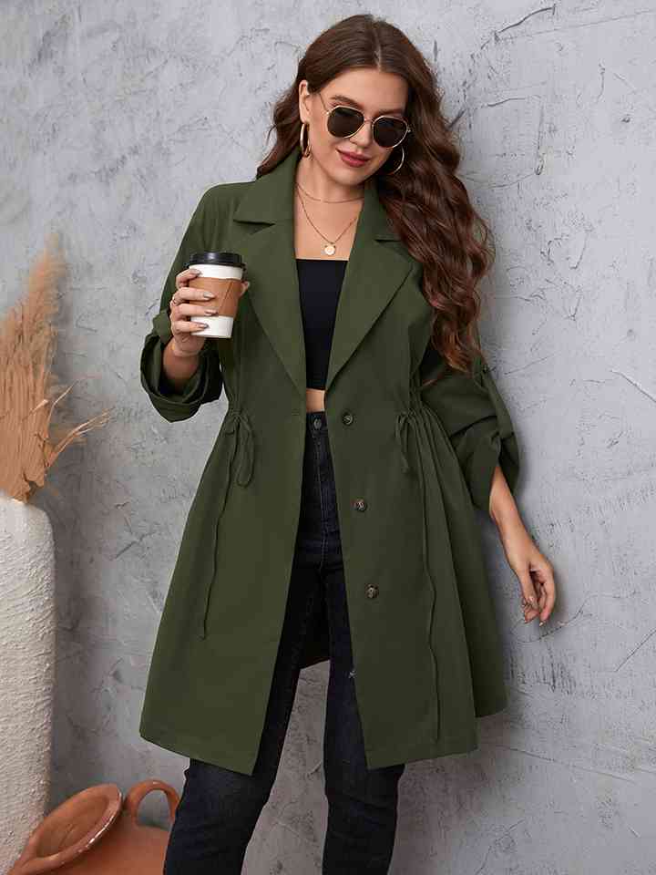 Suit Up Green Trench Coat