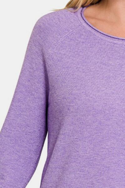 Zenana Lavender Sweater