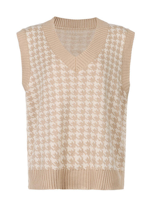 Henrietta Houndstooth Sweater Vest