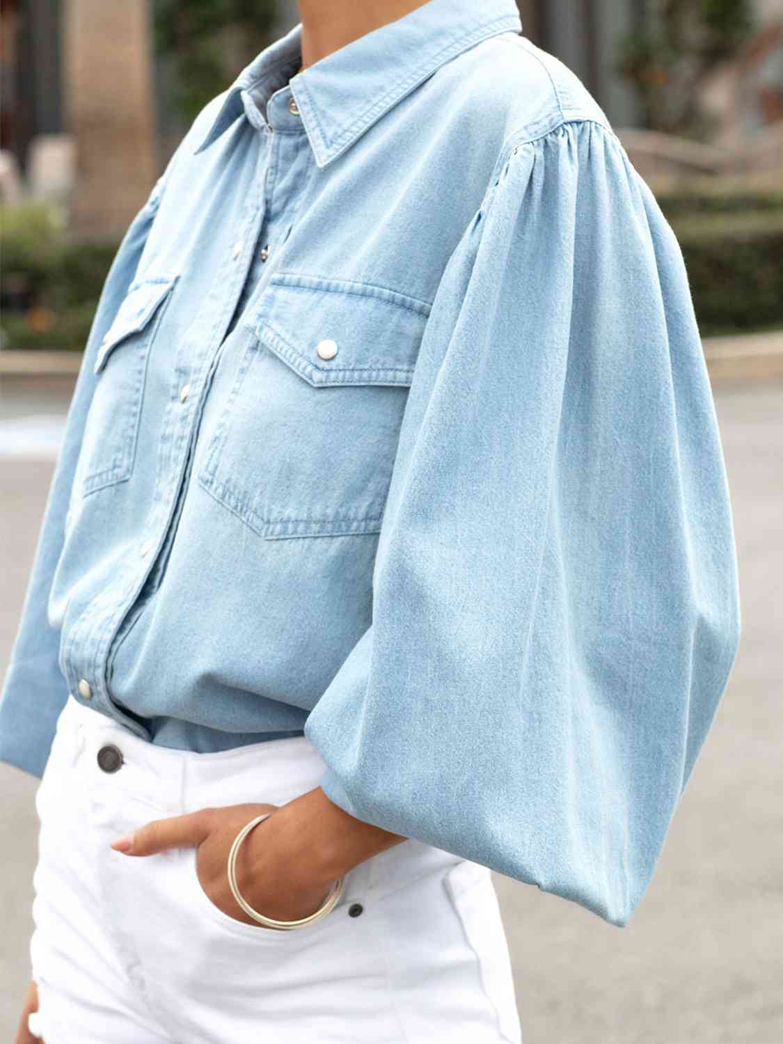 North Pier Denim Top