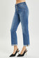 RISEN Button Fly Cropped Bootcut Jeans