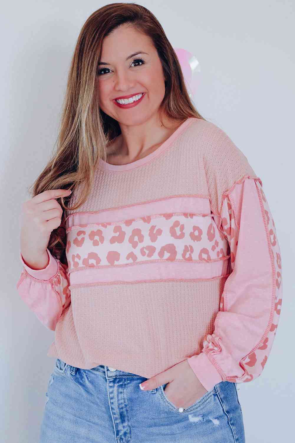 Forever Blush Leopard Top