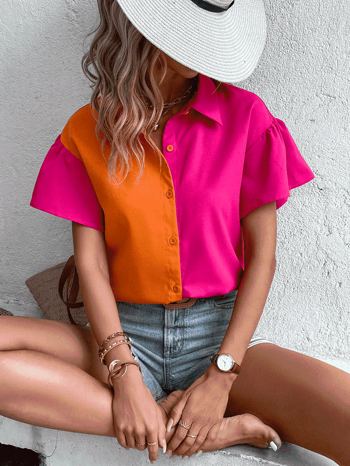 Orange You Glad I'm Pink Blouse