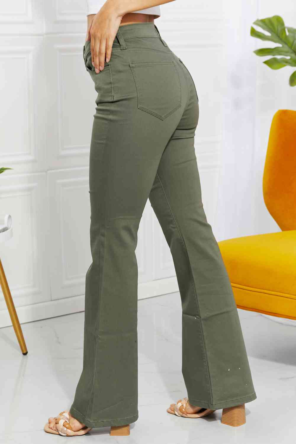 Zenana Olive Jeans