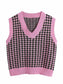 Henrietta Houndstooth Sweater Vest