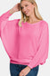 Zenana Candy Pink Long Sleeve Top