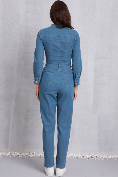 Salina Cove Denim Jumpsuit