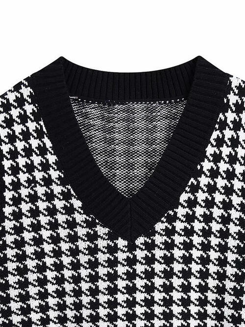 Henrietta Houndstooth Sweater Vest