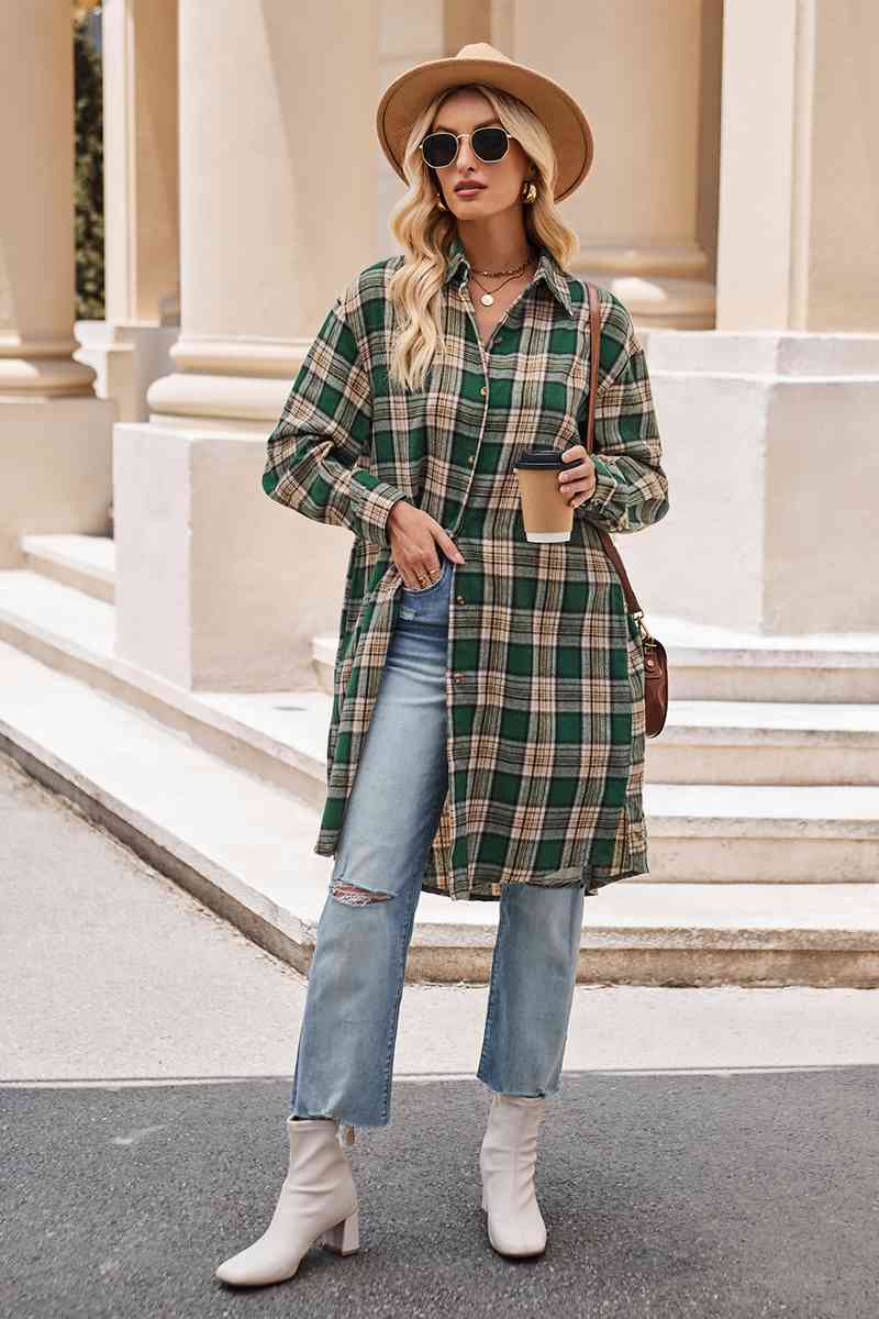 Long Overdue Plaid Shacket