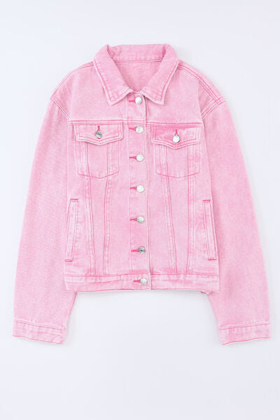 Petunia Pink Denim Jacket