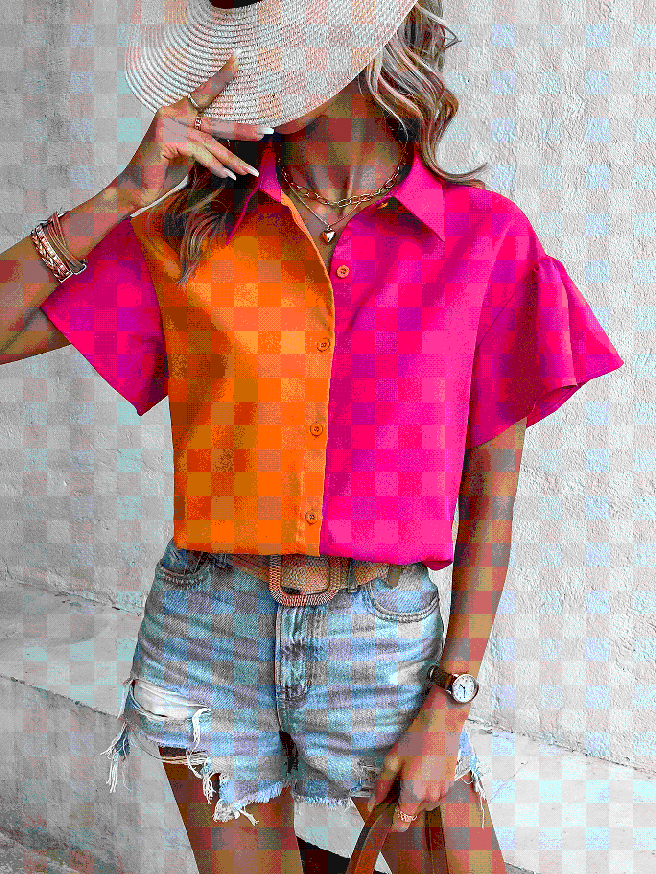 Orange You Glad I'm Pink Blouse