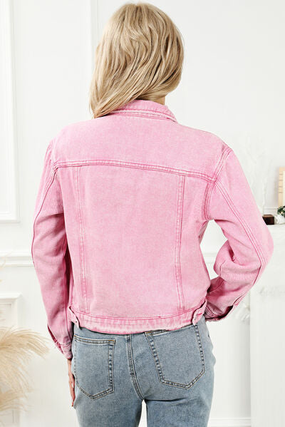 Petunia Pink Denim Jacket