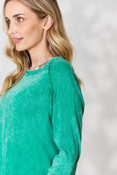 Zenana Kelly Green Top