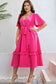 Plus Size Flutter Sleeve Dress