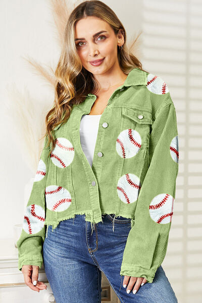 Sequin Baseball Jacket