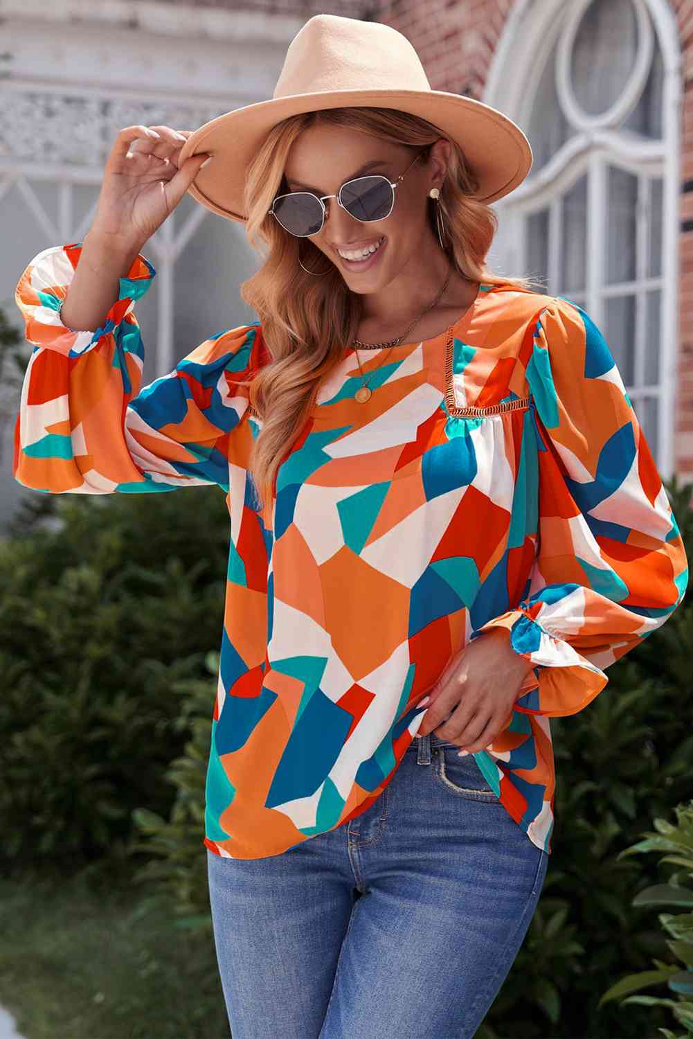 Ariel Abstract Blouse