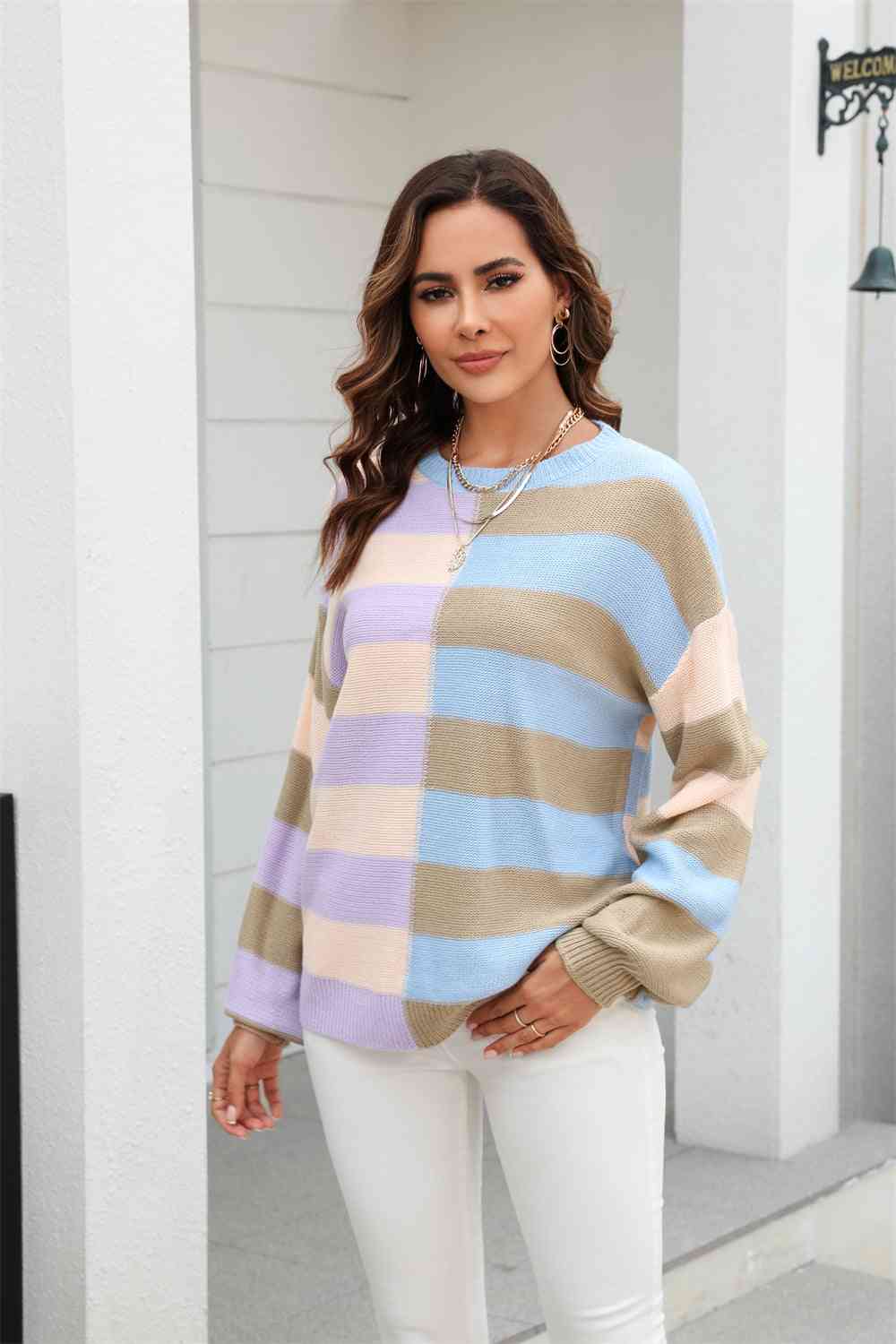 Oxford Stripes Sweater