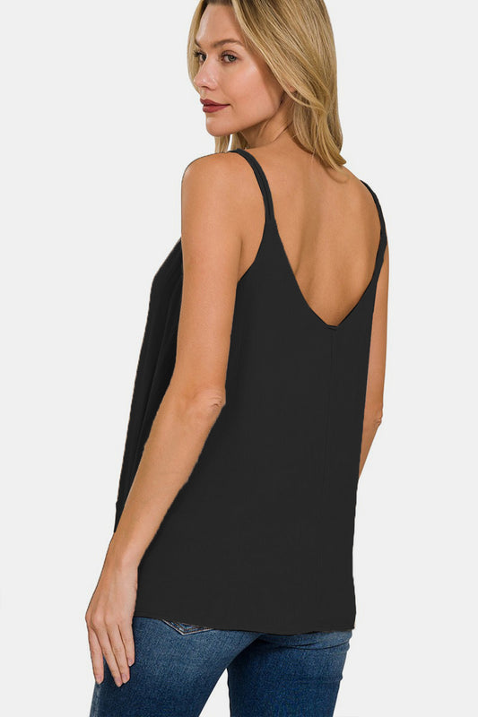 Zenana Black V-Neck Cami