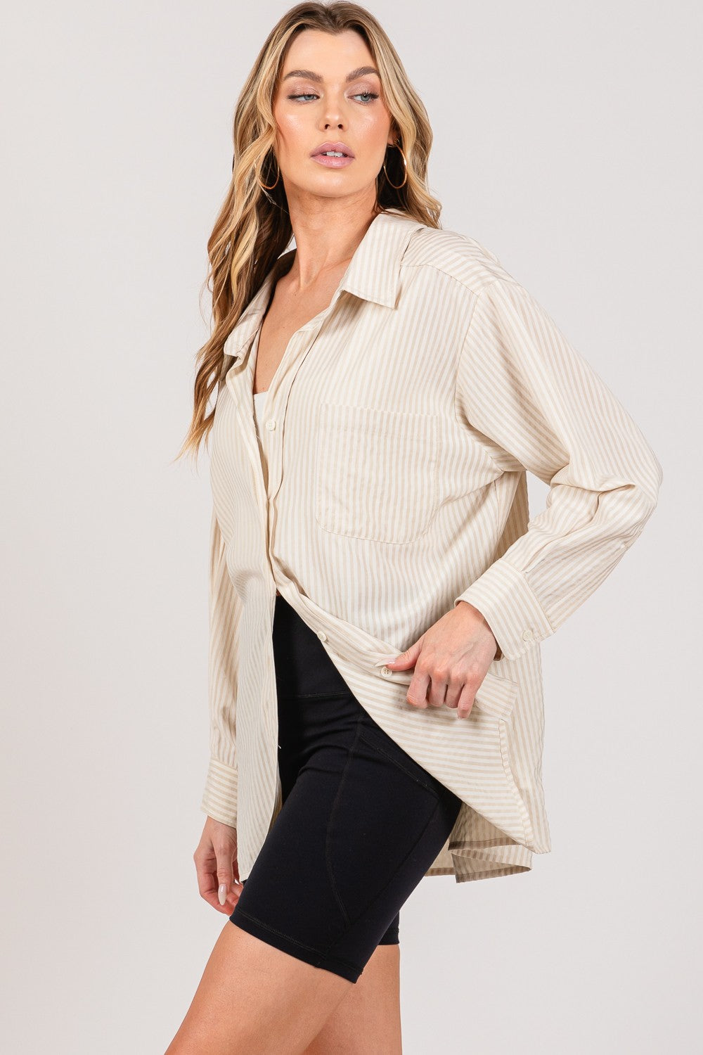 Becca Shirt in Taupe