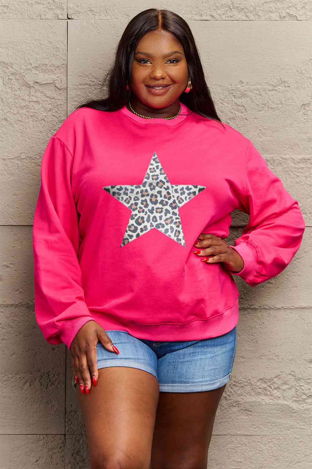 Leopard Star Sweatshirt