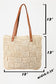 Braided Faux Leather Strap Tote Bag