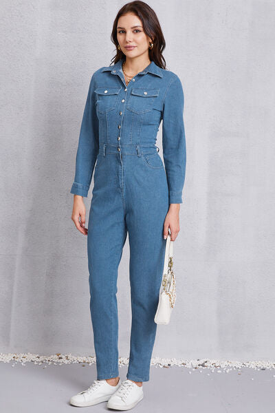 Salina Cove Denim Jumpsuit