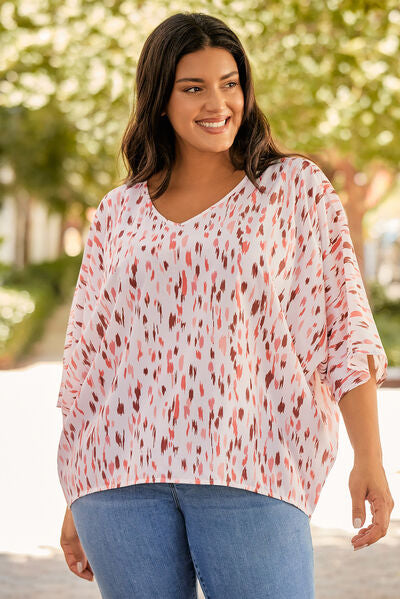 Plus Size Burnt Coral Blouse