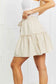 Zenana Carefree Linen Ruffle Skirt