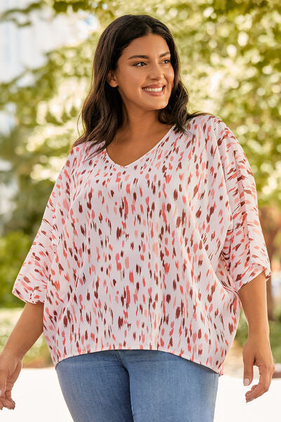 Plus Size Burnt Coral Blouse