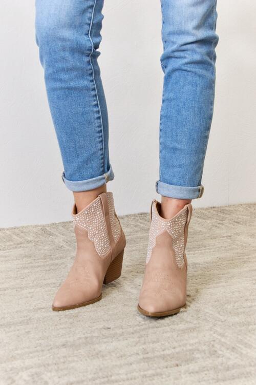 Woodcrest Rhinestone Booties