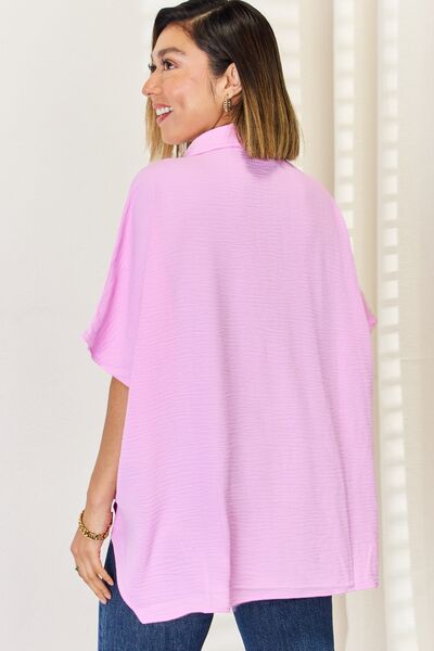 Zenana Textured Mauve Top