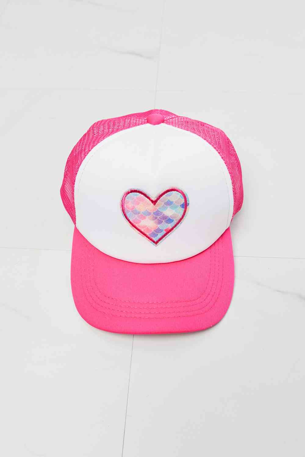 Trucker Hat Heart - Pink