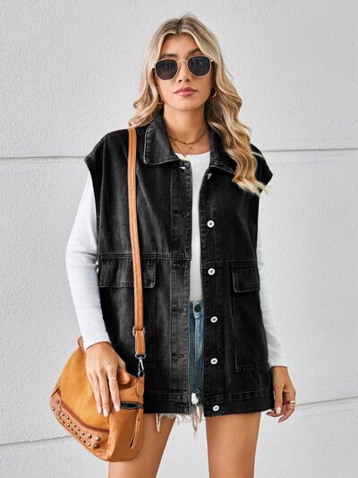 Maren Sleeveless Denim Jacket