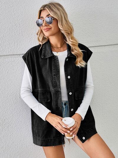 Maren Sleeveless Denim Jacket