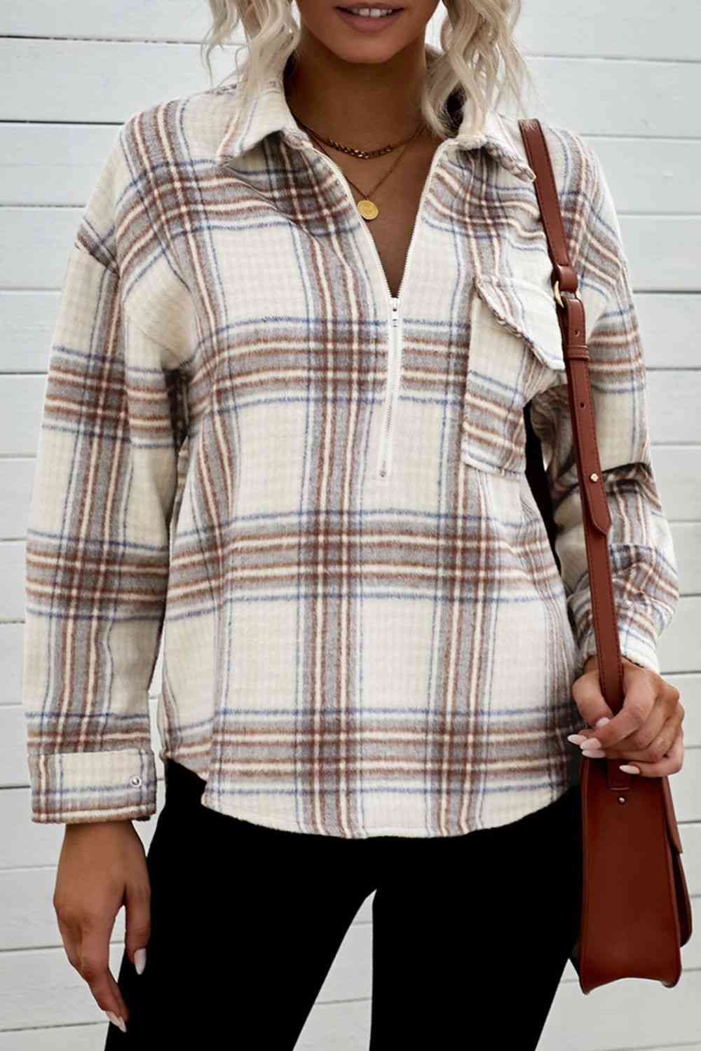 Montana Plaid Top